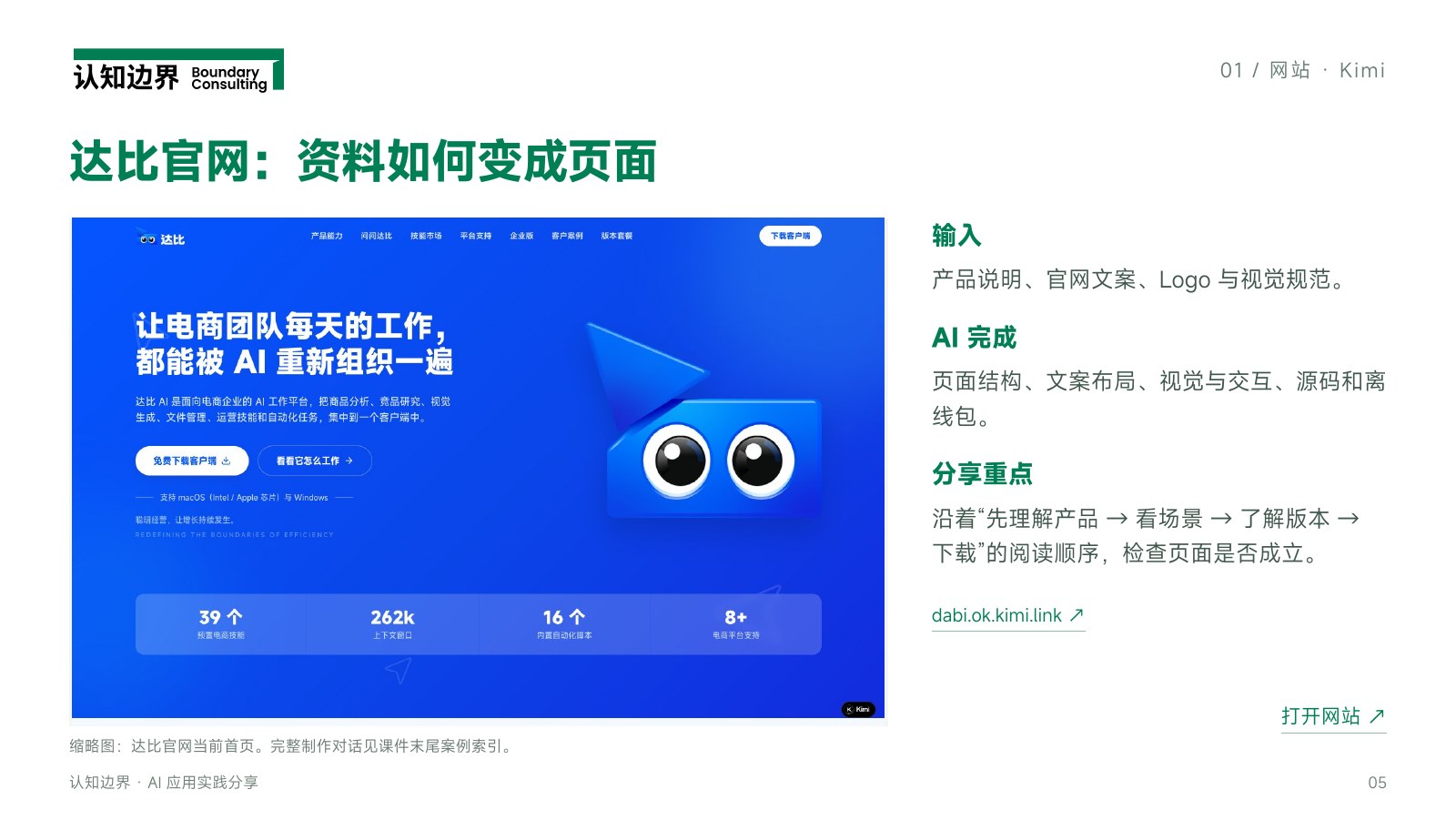 达比官网：资料如何变成页面